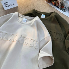 Korean Style 3D Letter Tee