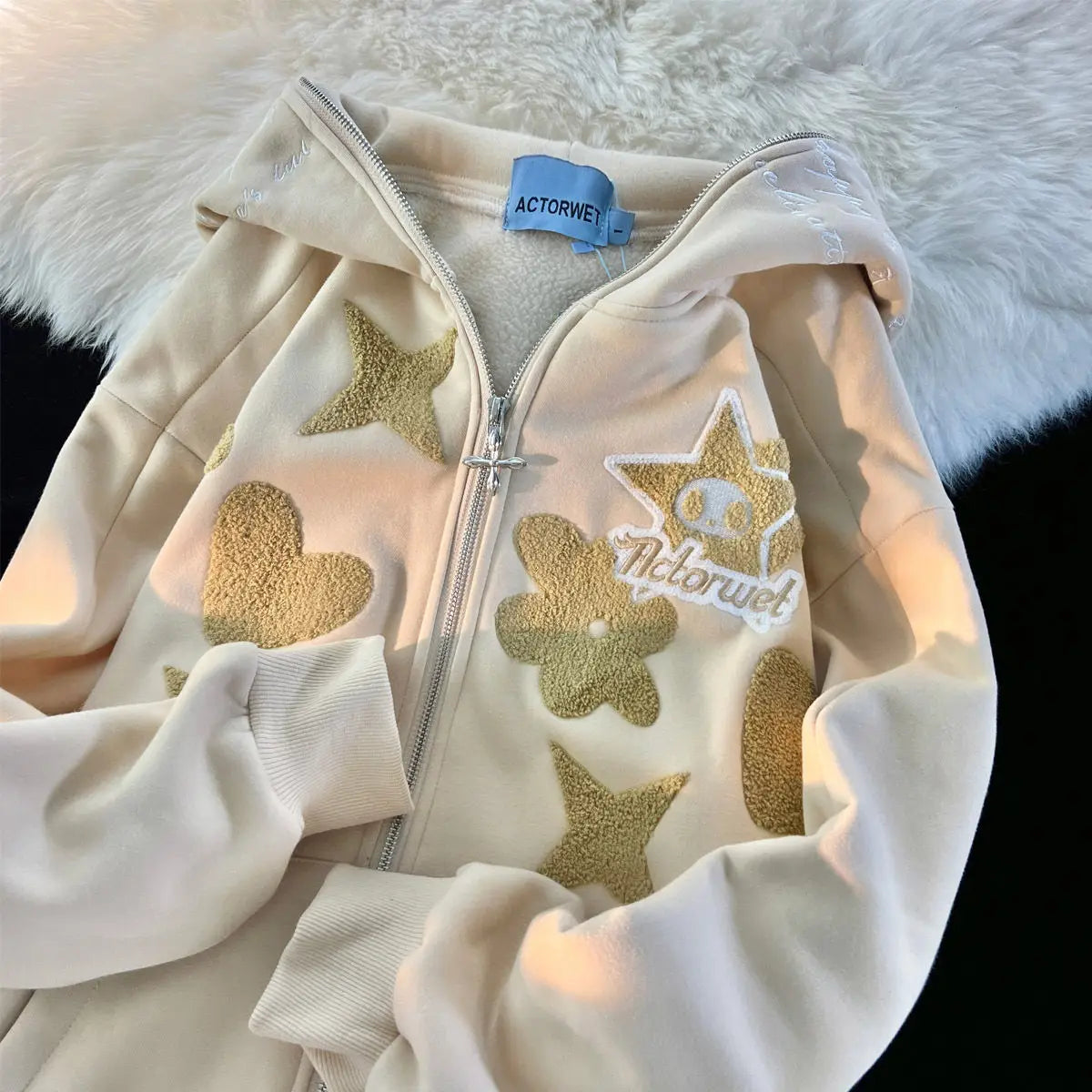 Y2K Punk Zip-Up Hoodie