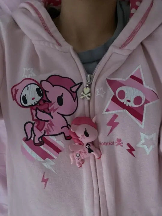 Y2K Punk Zip-Up Hoodie