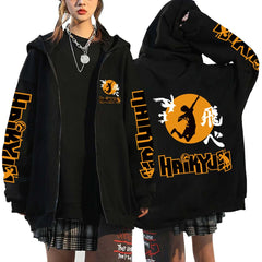 Haikyuu Karasuno Zip-Up Hoodie