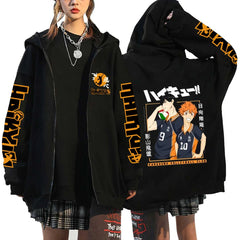 Haikyuu Karasuno Zip-Up Hoodie
