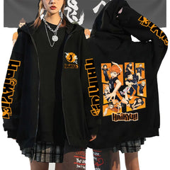 Haikyuu Karasuno Zip-Up Hoodie